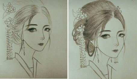 二月二，電力作家坐家“戰(zhàn)疫”新作——觀美姬素描遙寄故鄉(xiāng)九妹