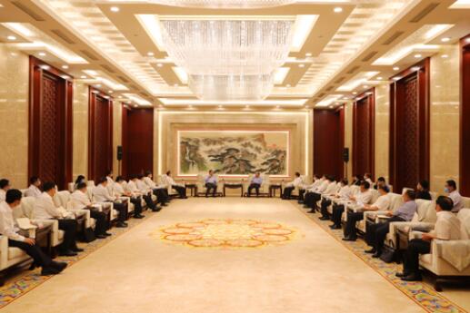 國家電網(wǎng)公司毛偉明、辛保安與山東省委書記劉家義、代省長李干杰會(huì)談