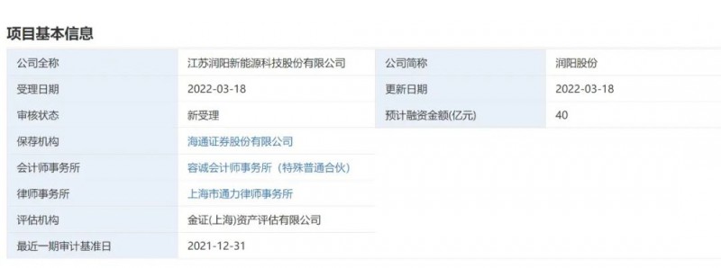 40億登錄科創(chuàng)板！潤陽股份擬募資投建5GW異質(zhì)結(jié)+5萬噸多晶硅項(xiàng)目！