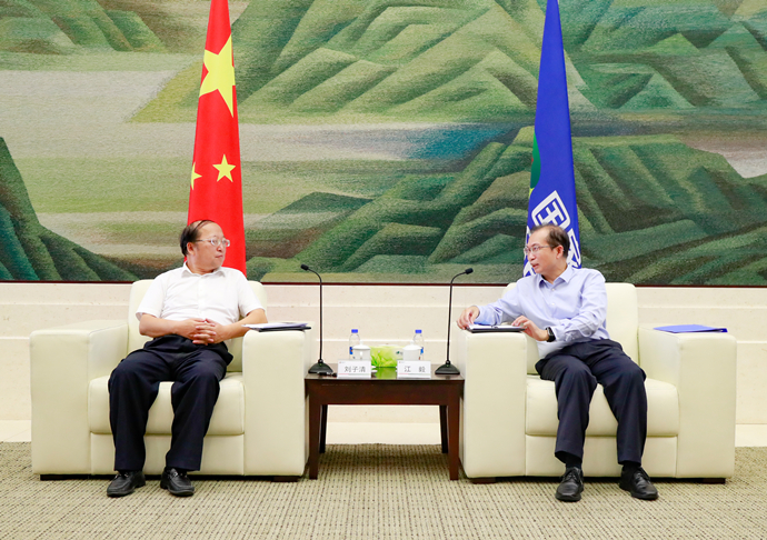 國家電投總經(jīng)理、黨組副書記江毅會見湖北省武漢市委常委、武漢經(jīng)開區(qū)工委書記劉子清