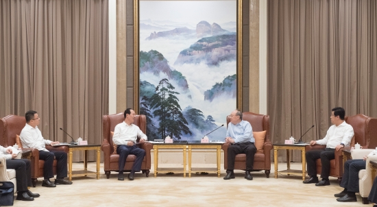 中國電建集團(tuán)公司黨委書記、董事長(zhǎng)丁焰章拜會(huì)福建省委書記尹力、省長(zhǎng)趙龍