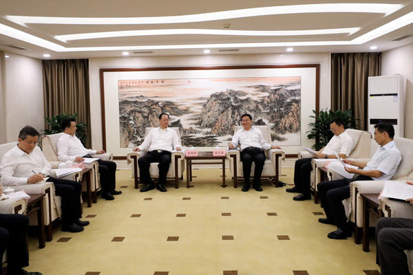國務(wù)院國資委黨委書記、主任張玉卓會見湖南省委副書記、省長毛偉明