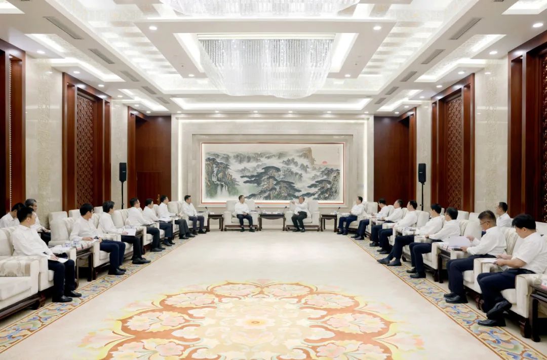 大唐集團鄒磊、劉明勝拜會山東省委書記林武、省長周乃翔