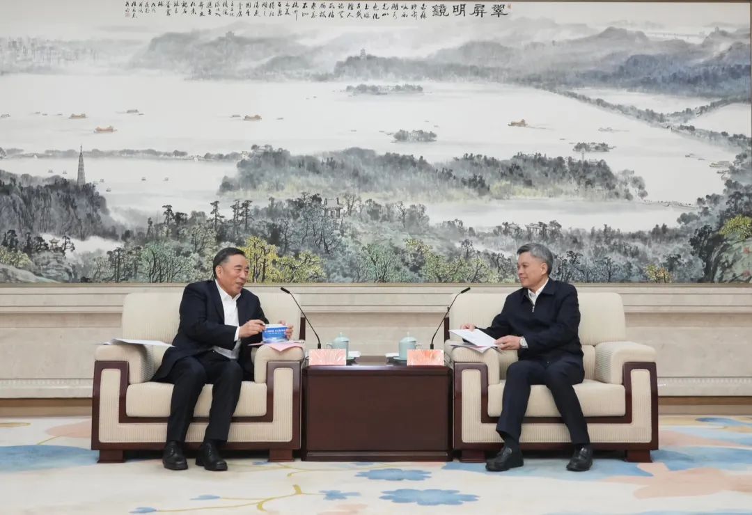 宋海良與浙江省委副書(shū)記、杭州市委書(shū)記劉捷會(huì)談