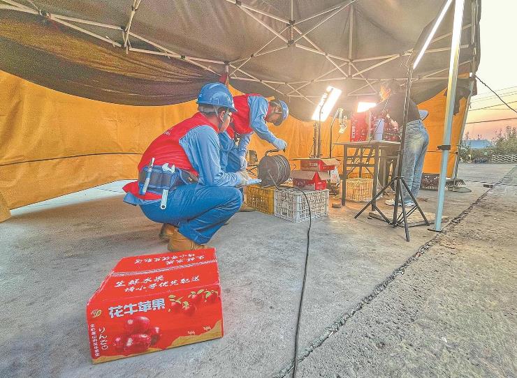 國網臨猗縣供電公司全產業(yè)鏈用電可靠，水果大縣果飄香