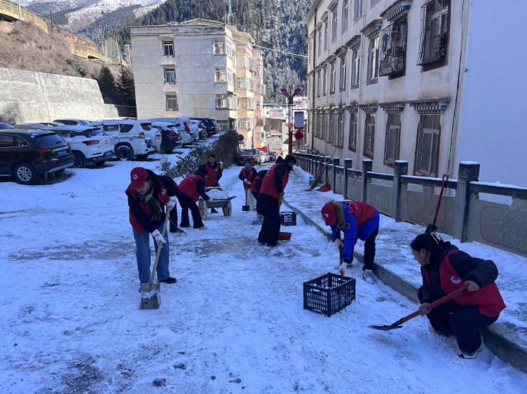 挺膺擔當志愿服務(wù)，清冰除雪保障安全