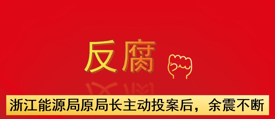 浙江能源局原局長主動投案后，余震不斷